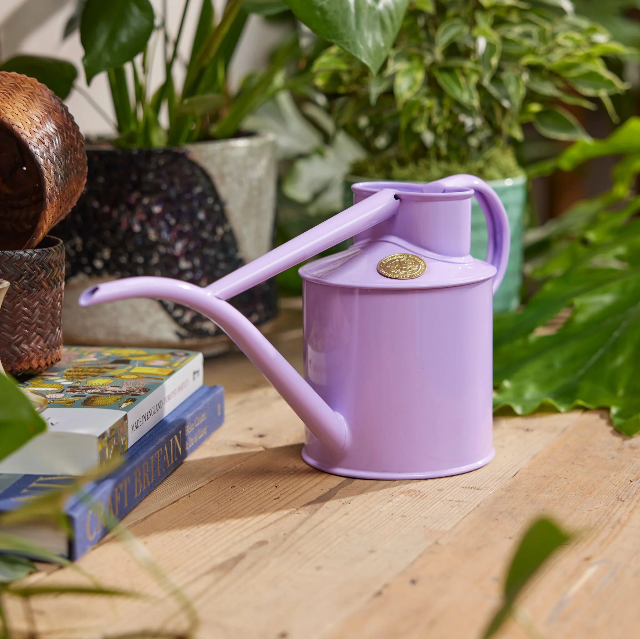 The Fazeley Flow - Houseplant Set - Misty Lilac & Brass - Two Pint - Image 2